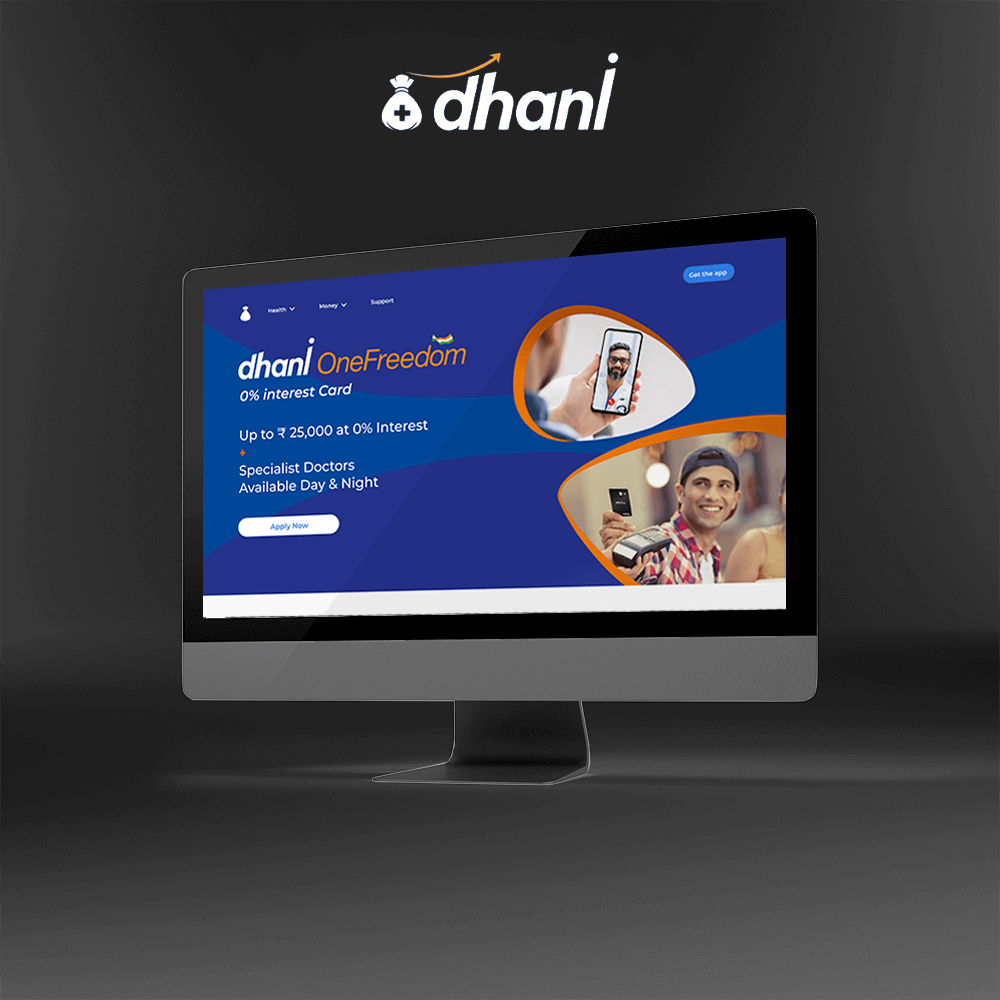 Dhani app and website design